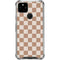 Neutral Checkered Google Pixel 5a 5G Clear Case